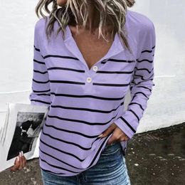 Women's Blouses Elastic Trendy Loose T-shirt Women Tunic Jumper Stretchy Top Long Sleeves Daily Clothing