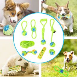 Pet Dog Chew Toys Cotton Ropes for Large Small Dogs Toy Interactive Mini Dog Toys Ball for Dogs Accessories Toothbrush Puppy Toy