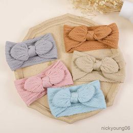 Hair Accessories Ear Baby Cable Knit Headband For Girls Turban Infants 's Hairbands Stretchy Head R230608