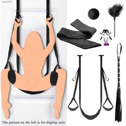 Door Swing Sex Swing SM Game Bondage Swing Spreader Leg Open For Women Adult sex game products for Couple sex swing L230518