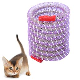 Funny Jumping Pet Cat Spring Toy Bouncing Interactive Spiral Cat Toy Pet Playing Training Toys for Cats Kitten Pet Supplies