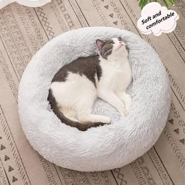 Cat Beds For Small Dogs Puppy Bed Medium House Kennel Furry Mat Pet Products Accessories Comfort Plush Dog