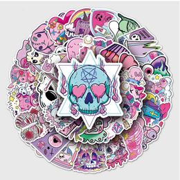 Kids' Toy Stickers 103050PCS Cute Gothic Halloween Skull Magic Stickers DIY Laptop Luggage Skateboard Graffiti Decals Sticker for Kid Toys 230608