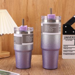 Tumblers 30oz Bottle Tumbler Insulated Mug With Straw Lids 304 Stainless Steel Vacuum Insulat Thermal Water for Car 230607