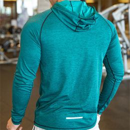 Men's Hoodies Sweatshirts Men Summer Running Fitness Casual Hooded Quick Dry Solid Pullover Shirts with Hood Outdoor Gym Hoodie Man 230608