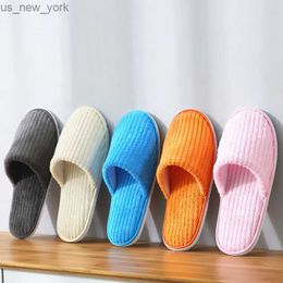 5 Pairs Winter Slippers Men Women Hotel Disposable Slides Home Travel Sandals Hospitality Footwear One Size on Sale L230518