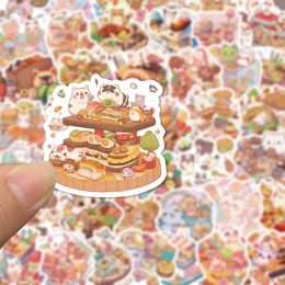 50PCS/Lot Animal Cuisine Kids Stickers For Car Laptop Fridge Helmet Ipad Bicycle Phone Motorcycle PS4 Book Pvc Skateboard DIY Decals