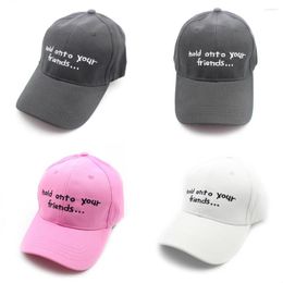 Ball Caps Embroidery Hold Onto Your Friend Cotton Kpop Dancing Hats Dad Hat Men Women Baseball Cap Adjustable Hiphop Snapback
