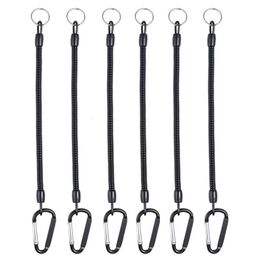 Fishing Accessories 6Pcs Lanyards Boating Ropes Secure Pliers Lip Grips Tackle Fish Tools Black 230608