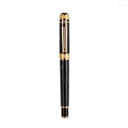 High-end BEIFA LAMPO 20k Gold Plated 0.7mm Black Ink Rollerball Pen Luxury Business Gift Sign Pens With 2pcs Refilll Box