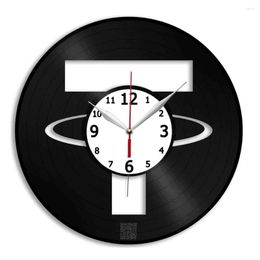 Wall Clocks Tether Coin Clock For Home Decor - Living Room Kitchen Art 12 Inches