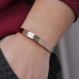 Bangle Pure Copper Magnet Energy Health Open Plated Rose Gold Colour Simple Bracelet Healthy Healing Jewellery Gift