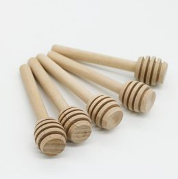 8 cm/10.4 cm Mini Wooden Honey Dippers Stirrer honey Spoon Stick Wedding Favours Honey Tools