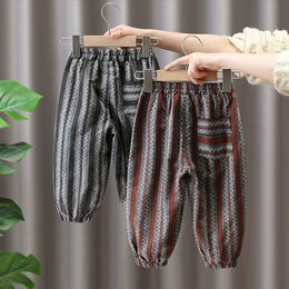 Shorts Kleinkind Kinder Jungen Sommerkleidung Outfits dünne elastische Taille lose mückensichere Hosen für Kinder Jungen Kleidung tragen Hosen 230608