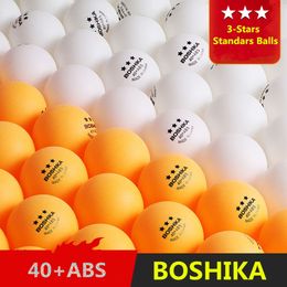 Table Tennis Raquets BOSHIKA Brand ABS Material 40 Resistant Yellow And White Wholesale Price High Quality Ping Pong Balls 230608