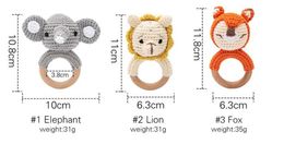Baby comfort toys can chew crochet toys