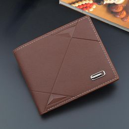 Wallets Men's Wallet Short Multi-card Coin Purse Fashion Casual Male Youth Thin Three-fold Horizontal Soft Business