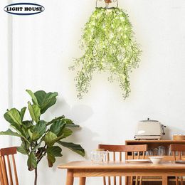 Pendant Lamps Modern Simulation Plant LED Chandelier Restaurant Lamp Balcony Aisle Children's Room Home Decoration