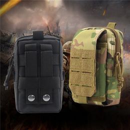 Outdoor Bags Tactical Molle Pouch Military Waist Bag Men EDC Tool Vest Pack Purse Mobile Phone Case Hunting Compact Oxford 230608