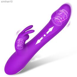 Telesic Dildos Rabbit Vibrator Vaginal Massage G Spot Masturbator Clitoris Stimulator Adult Female Sex Toys Couples Orgasm L230518
