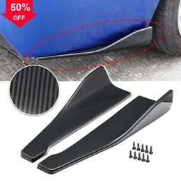 New 2PCS 48CM Length Car Side Skirt Bumper Spoiler Splitter Protector Scratch Universal For Audi For BMW E90 VW Golf 5 6 Accessories