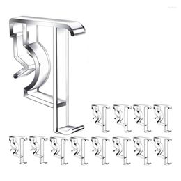 Curtain 2 Inch Clear Blind Clips For Valance Hidden Wood Or Faux Horizontal Blinds (12 Pieces)