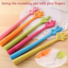 Other Event Party Supplies 12PCS Creative Hand Curved Ballpoint Pen Stationery Birthday Christmas Gift Wedding Baby Decor Pinata Filler DIY 230608