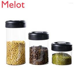 Storage Bottles Vacuum Glass Sealed Can Snack Tea Milk Powder Coffee Bean Tank Kitchen Jar