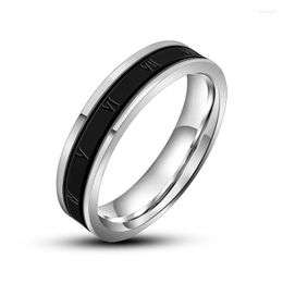 Cluster Rings S7 Japanese And Korean Version Simple Titanium Steel Fashion Design Ring Jewelry Punk Street Men's SA611
