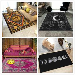 Carpets Retro National Style 3D Printed For Living Room Bedroom Area Rugs Sun/star/moon Pattern Carpet Modern Home Floor Mat/Rug