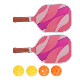Tennis Rackets Pickleball Set Honeycomb Core Paddles Fibreglass for Outdoor Courts 230608