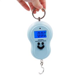 Fishing Accessories 50Kg Mini Digital Scale for Pocket Portable Weighting Kitchen Steelyard Hanging LCD Electronic Hook KGLBSJINOZ 230608