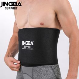 Waist Support JINGBA SUPPORT Neoprene sport belt Body Shaper Trainer Loss Fitness Sweat Slimming Strap waist trimmer 230608