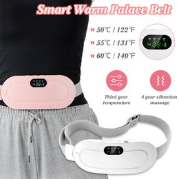 Face Care Devices Menstrual Heating Pad Smart Warm Uterus Belt Relief Waist Pain Cramps Vibrating Abdominal Massager Electric Device 230608