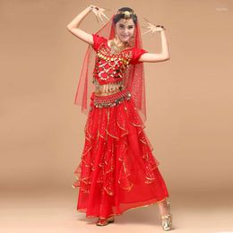 Stage Wear 4pcs Set Woman Egypt Performance Belly Dance Costume Triba Gypsy Adult Bellydance Women Dancing