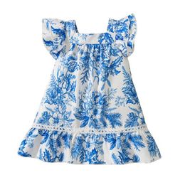 Girl A Princess dress children's fresh and breathable casual dress baby summer girl dress
