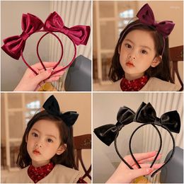 Hair Accessories Wholesale 5pcs Black Velvet Bow Bezel Headwear Women Korean Headband Girls Vintage Hairband Hoop For Wedding Party Bands