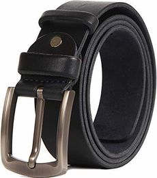 Men's Jeans Leather Belt for Navy XXXL Big and Tall 230608