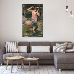 Classical Portrait Paintings by John William Waterhouse Lamia Hand Painted Canvas Art Reproduction High Quality