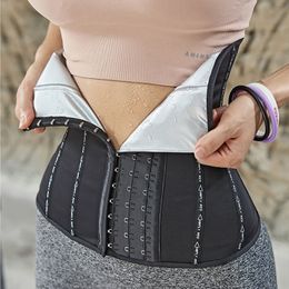 Slimming Belt Sauna Sweat To Lose Weight Woman Postpartum Waist Trainer Sheath Flat Belly Fat Burning Girdle p230608