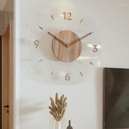 Wall Clocks Digital Minimalist Clock Modern Design Mechanism Metal Nordic Designer Gold Reloj De Pared Home Accessories