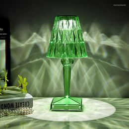 Tischlampen, moderne LED-Lampe, luxuriös, kreativ, Schlafzimmer, Nachttisch, Geburtstagsgeschenk, minimalistische Heimdekoration, Ladekristall-Schreibtisch