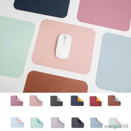 Mouse Pads Wrist Small Leather Mouse Pad Double Sided Gaming Desktop Mouse Anti-Scratch Cushion For