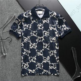 Summer Men's Plus Tees Polos designer t shirt men Letter print polo shirts patchwork striped top short sleeve t-shirts fashion Casual cotton lapel Tshirts tee top