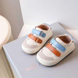 First Walkers Spring Baby Shoes For Boy Leather Toddler Children Barefoot Shoes Soft Sole Outdoor Kids Tennis Fashion Girls Sneakers 230608