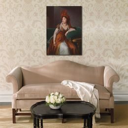 Artwork on Canvas Portrait of Princess Anna Alexandrovna Galitzin Elisabeth Vigee Lebrun Painting Classical Art Hand Painted