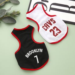 Pet basketball clothing dogs clothes summer thin sports vest cat clothes small and medium breathable clothes