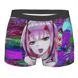 Underpants Custom Darling In The Franxx Underwear Men Breathbale Anime Girl Zero Two Boxer Briefs Shorts Panties Soft For Homme