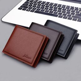 Wallets Trend Men's Short Style High Quality Fashion Holder Male Cross Purse Coin Storage Zipper