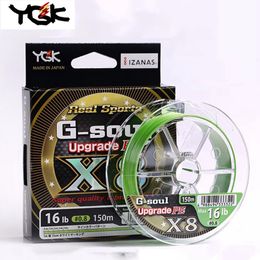 Braid Line YGK G-SOUL X8 Upgrade Braid Fishing Line Super Strong 8 Strands Multifilament PE Line 150M 200M Lure High Stength Made In Japan 230608